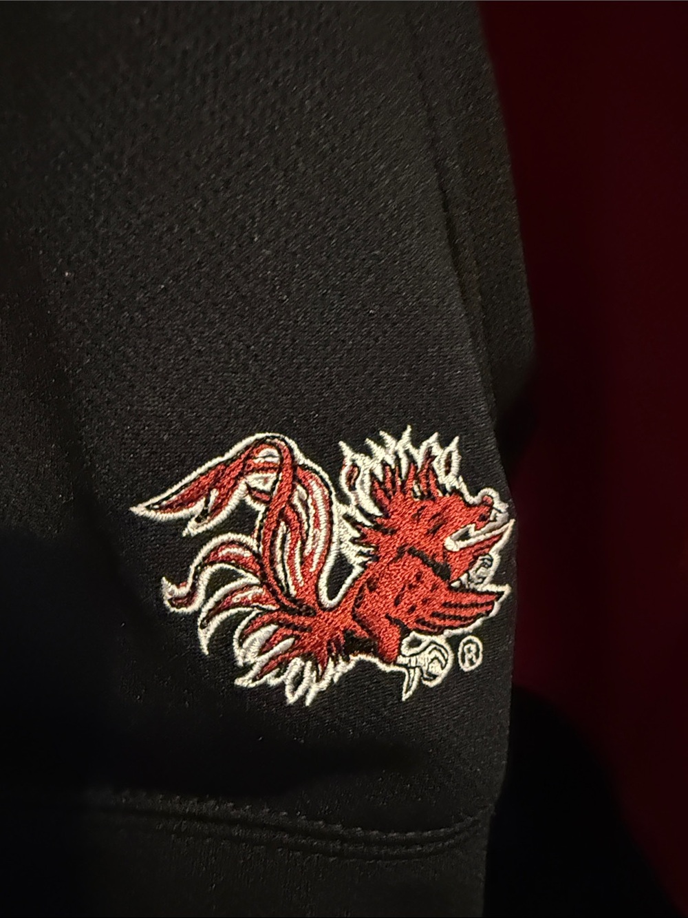 Pro Edge Red and Black Carolina Zip-Up Hoodie - Picture 2 of 5